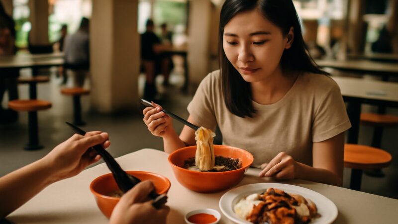 Adjusting to Hawker and Food Court Culture