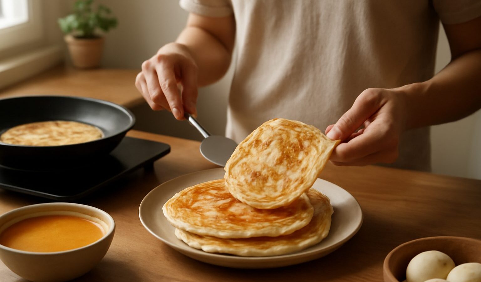 How to Make Roti Prata at Home
