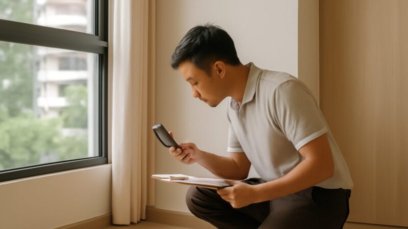checking for defects at handover singapore