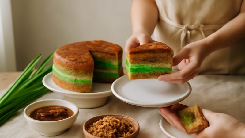 Baking With Pandan and Gula Melaka Flavours in Singapore