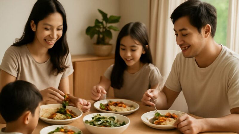 Building Healthy Family Mealtimes at Home