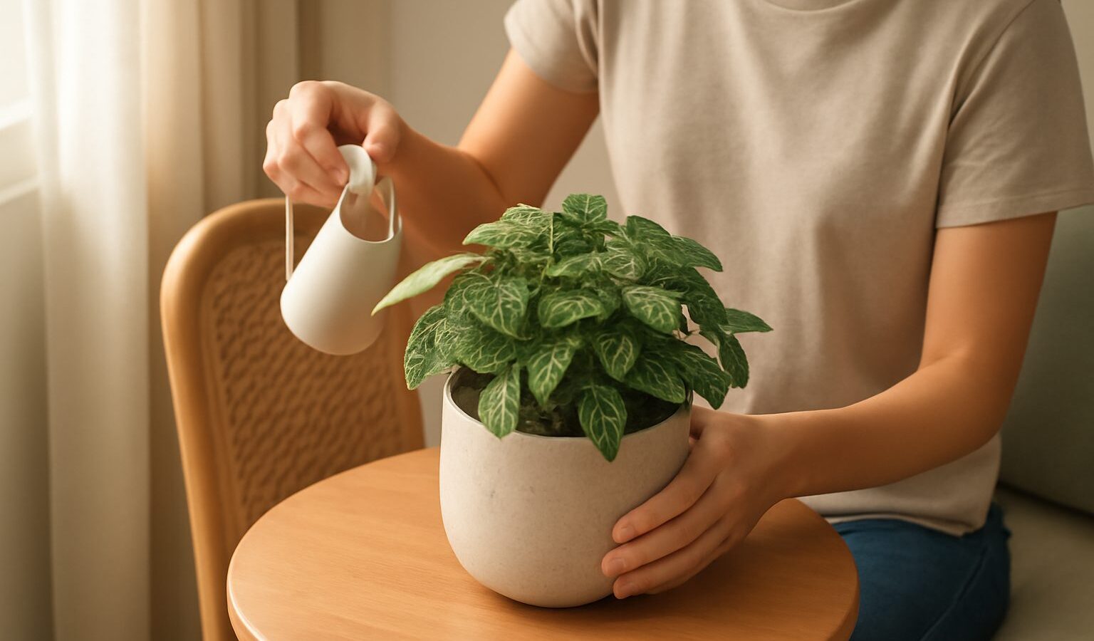 Caring for a Fittonia Nerve Plant