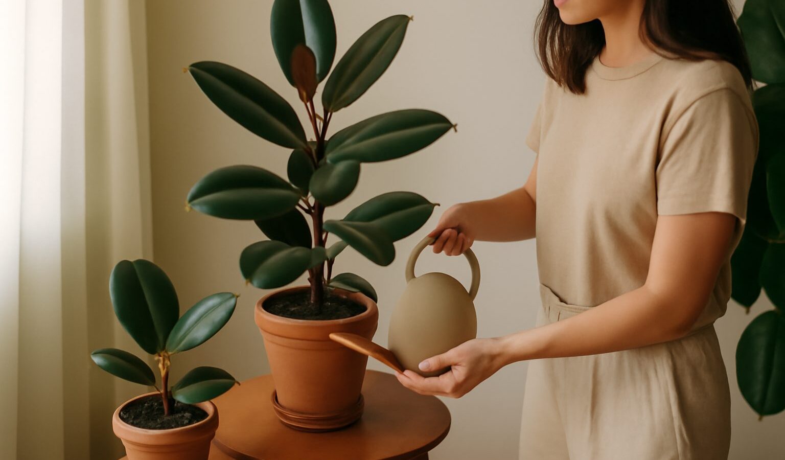 Caring for Rubber Plants and Ficus