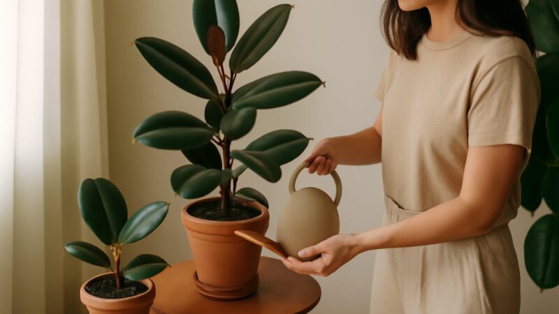 Caring for Rubber Plants and Ficus