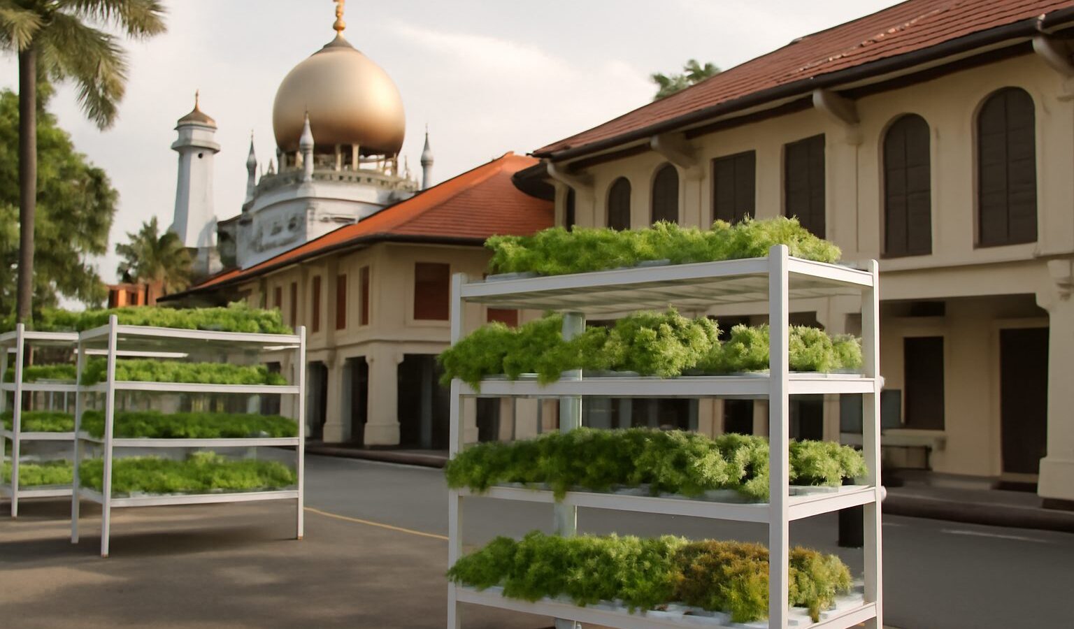 Community and Hydroponic Farms in Singapore
