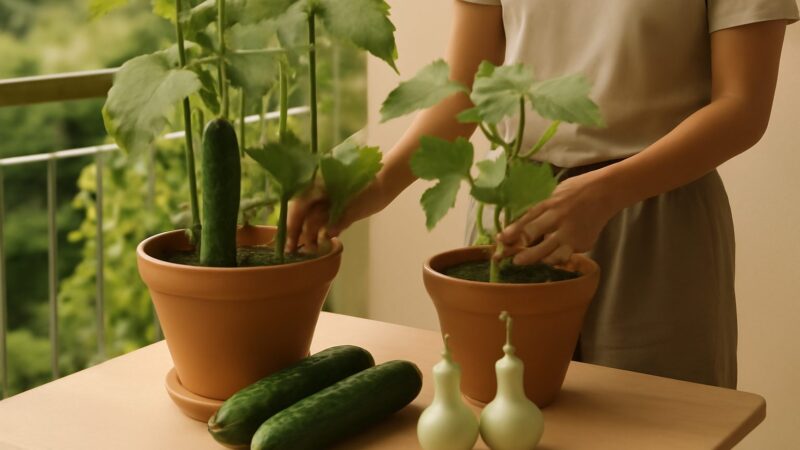 Growing Cucumber and Gourds at Home in Singapore