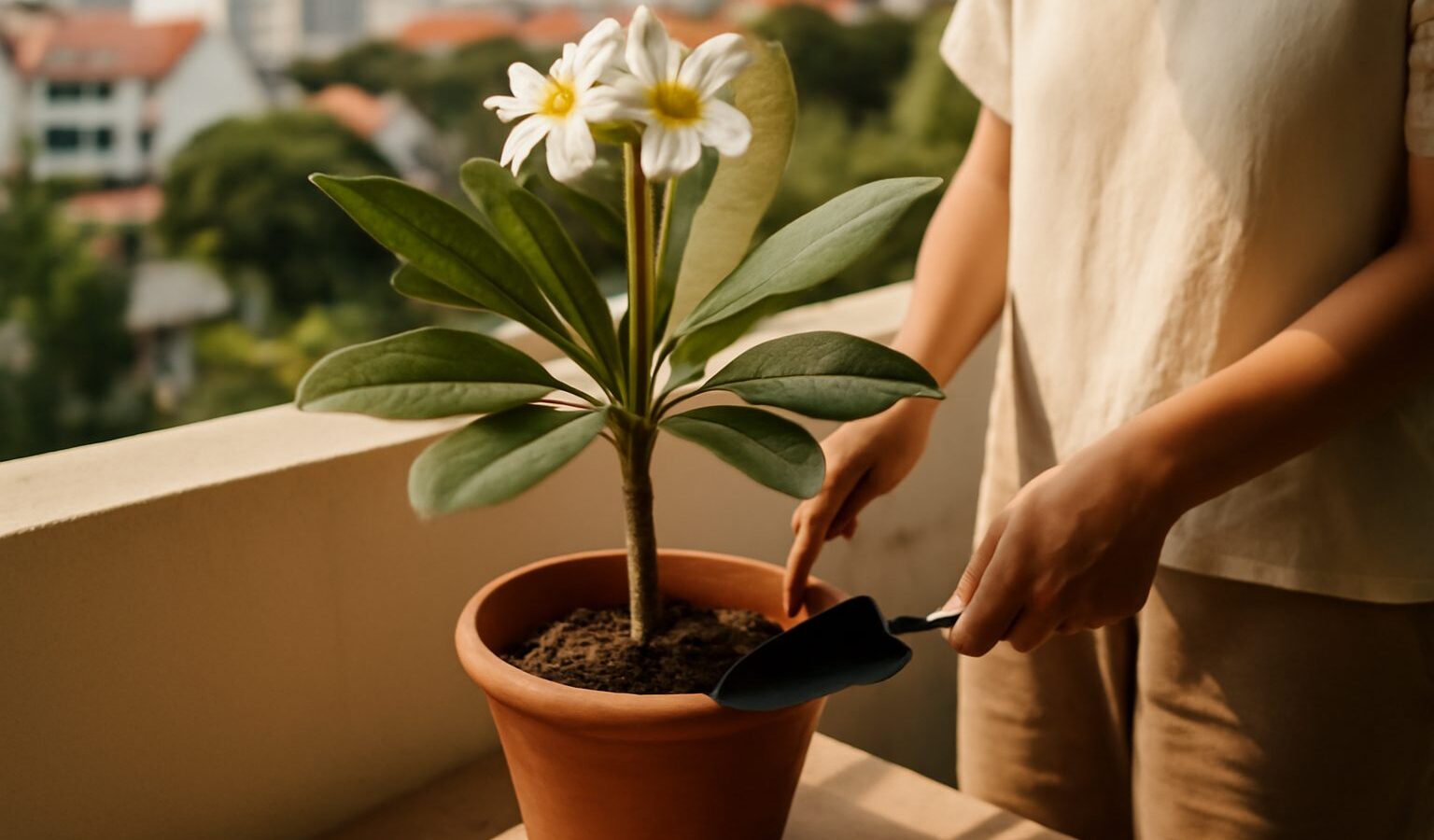 Growing Frangipani Plumeria in Singapore