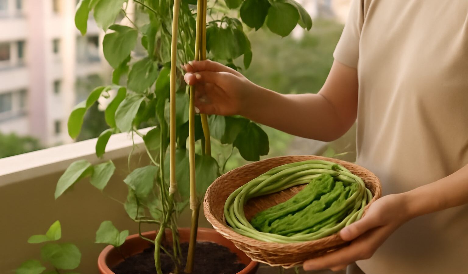 Growing Long Beans and Winged Beans at Home in Singapore
