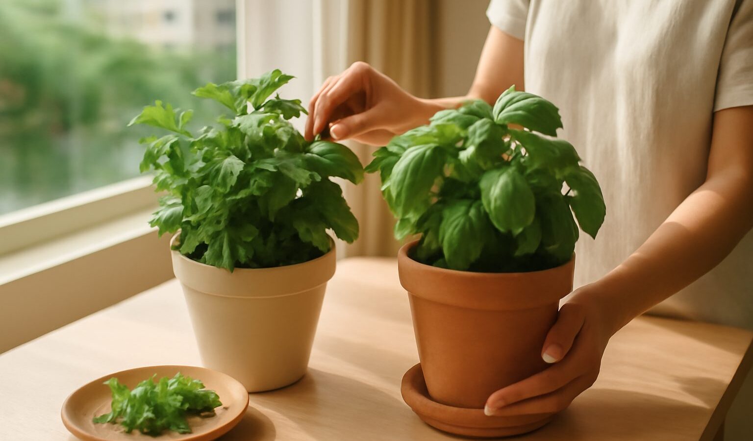 Growing Mint and Basil