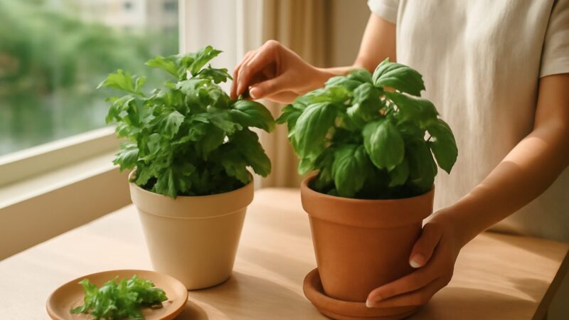 Growing Mint and Basil