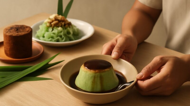 Gula Melaka and Pandan in Local Desserts