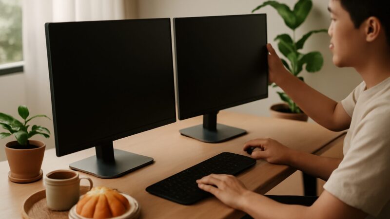 How to Set Up a Dual-Monitor Workspace
