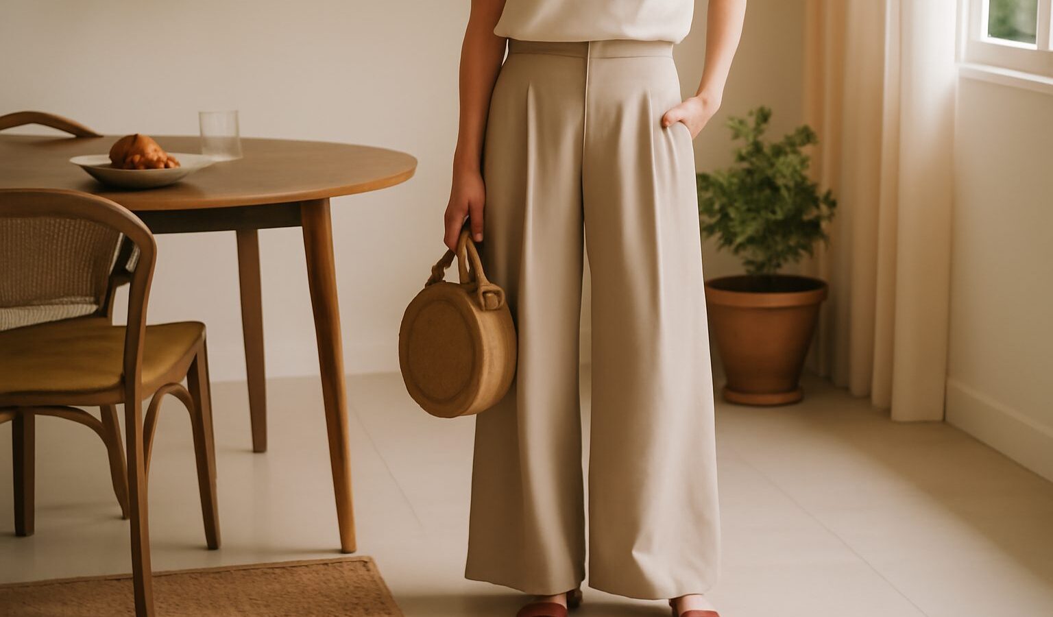How to Style Wide-Leg Trousers