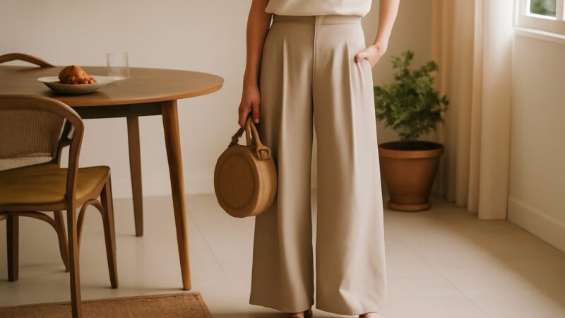 How to Style Wide-Leg Trousers