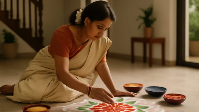 Kolam and Rangoli Art in Singapore