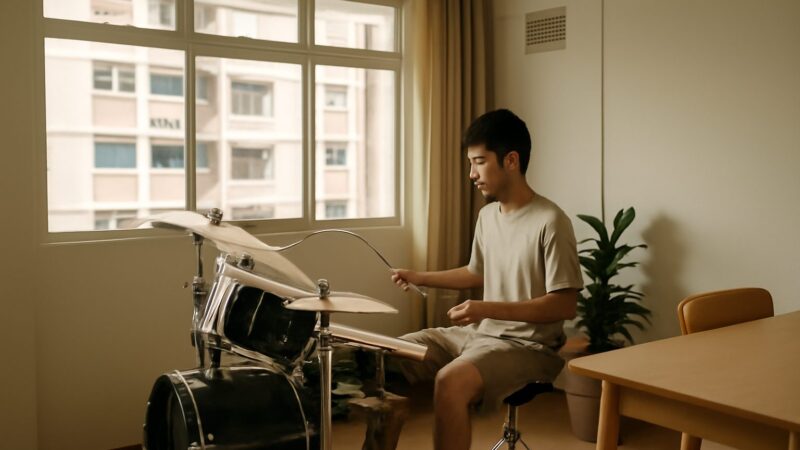 Learning the Drums in an HDB Flat