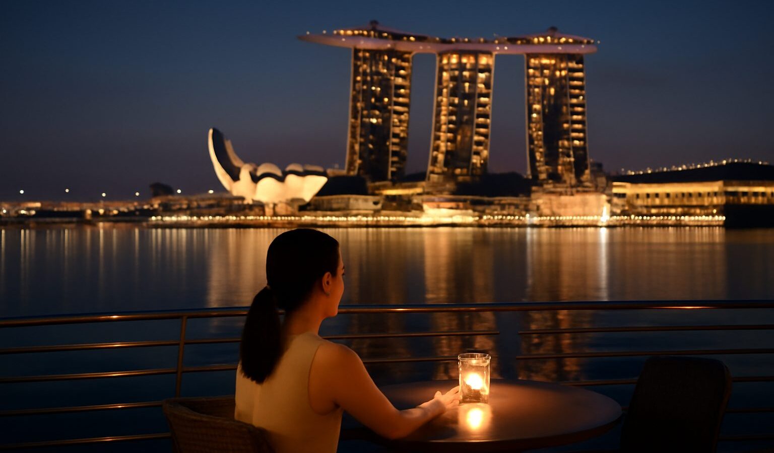 Marina Bay at Night in Singapore