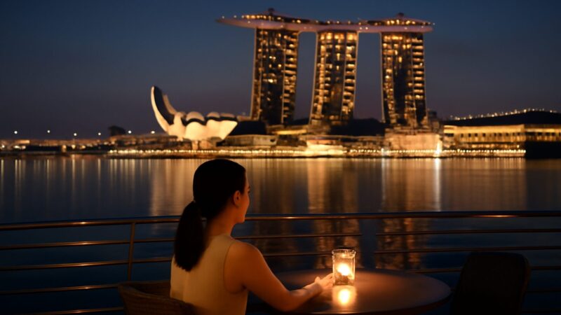 Marina Bay at Night in Singapore