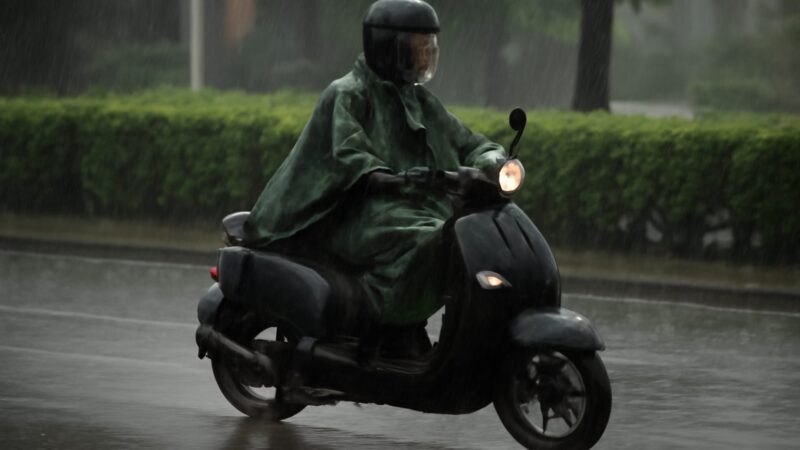 Riding a Motorcycle in the Rain