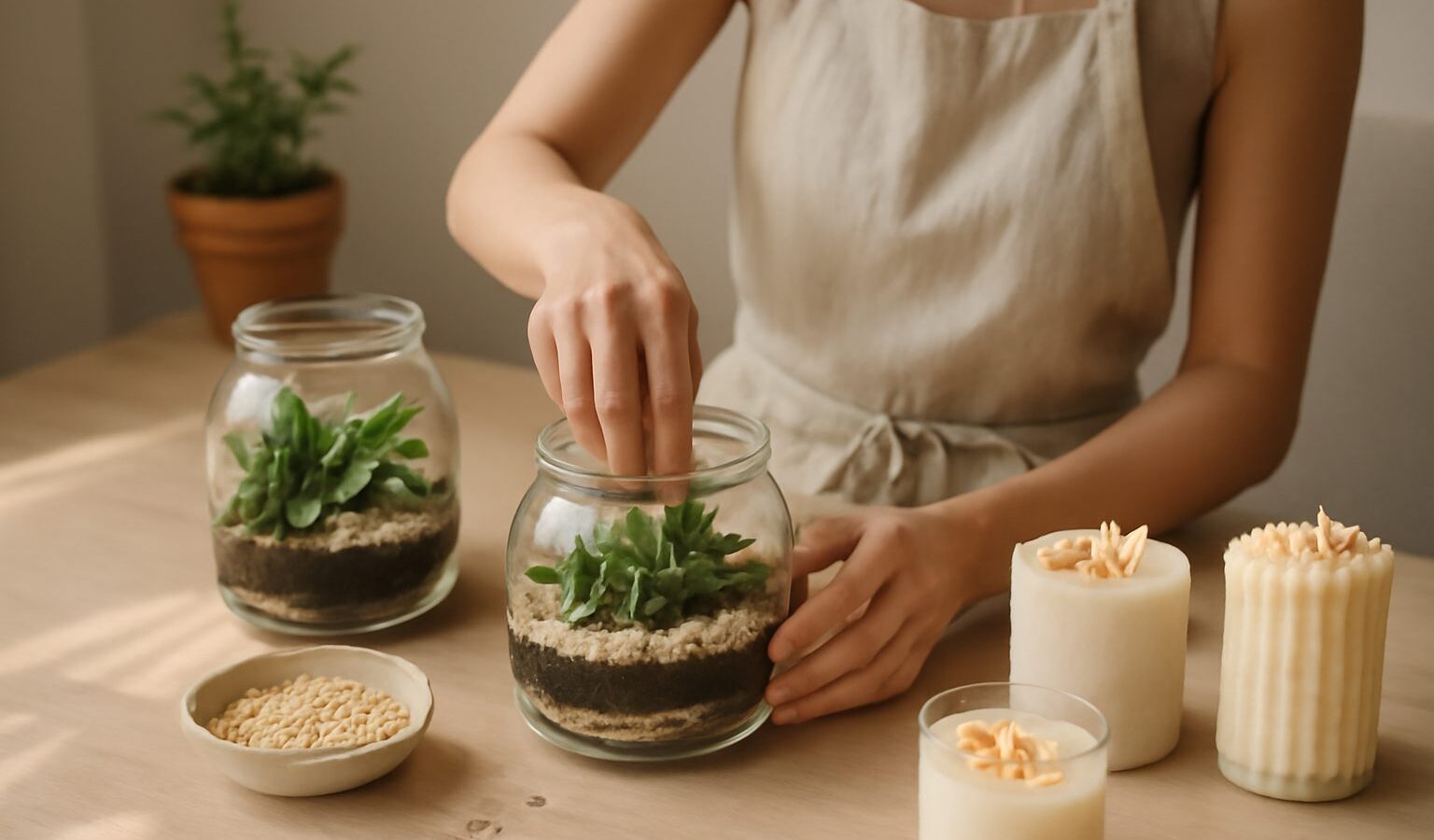 Terrarium and Candle Workshops in Singapore