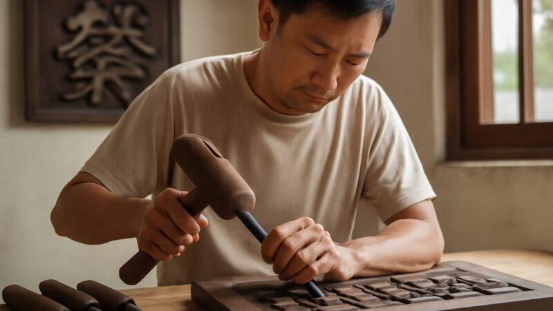 Traditional Signboard Carving in Singapore