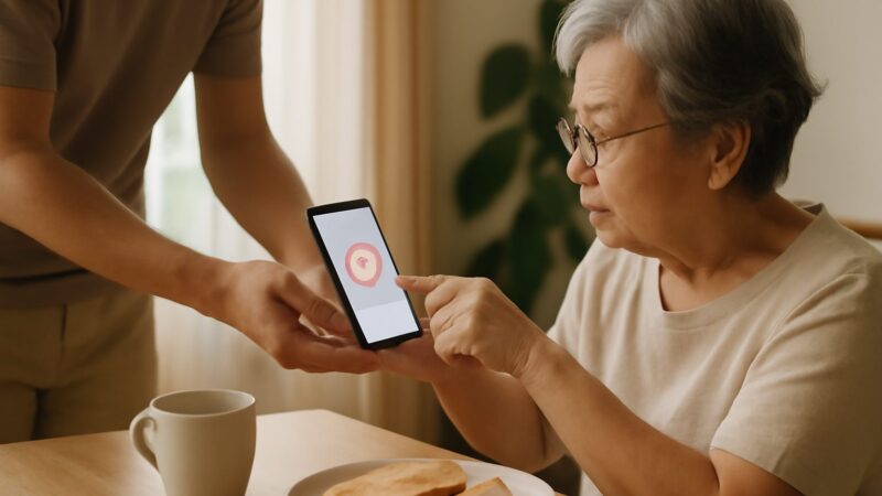Using HealthHub and Singpass as a Senior