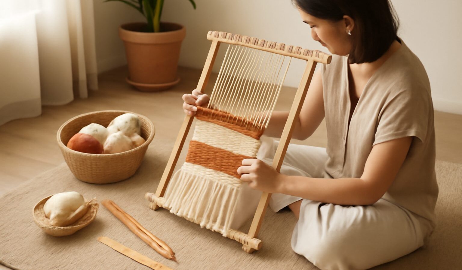 Weaving on a Frame Loom