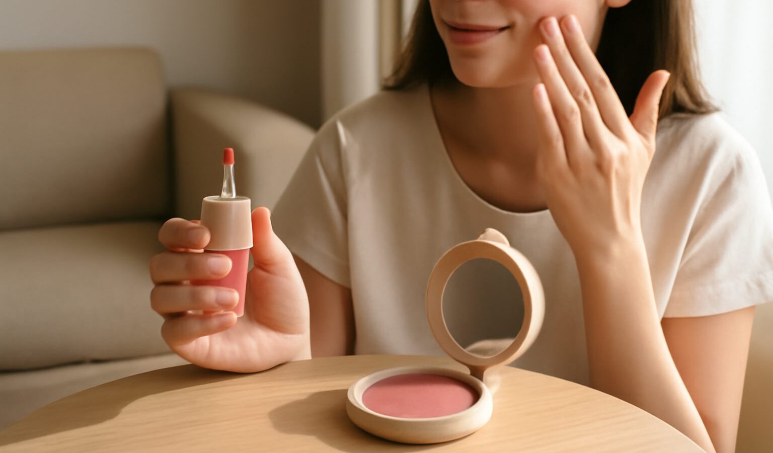 Cream Blush and Liquid Blush