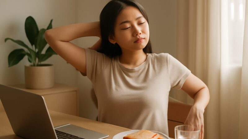 Desk Stretches and Posture for Wellbeing