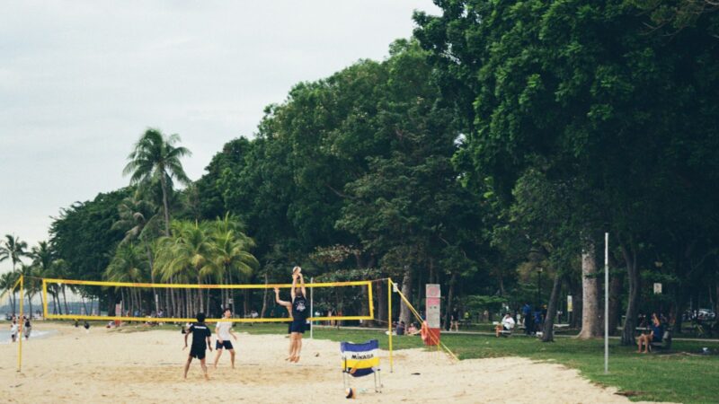 Playing Volleyball in Singapore
