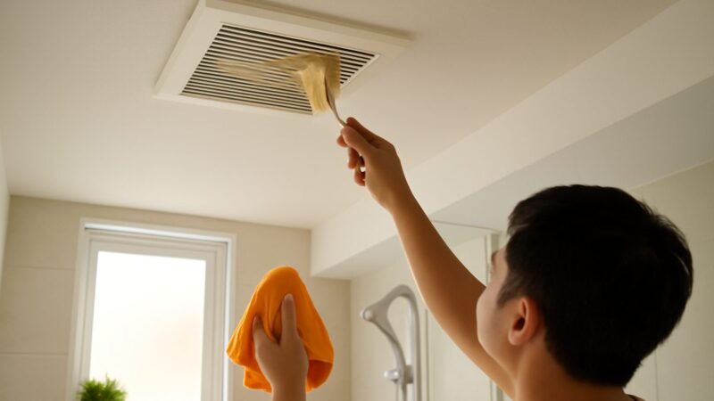 How to Clean a Bathroom Exhaust Fan