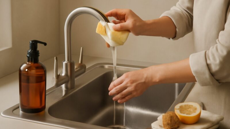 How to Clean Your Kitchen Sink and Taps