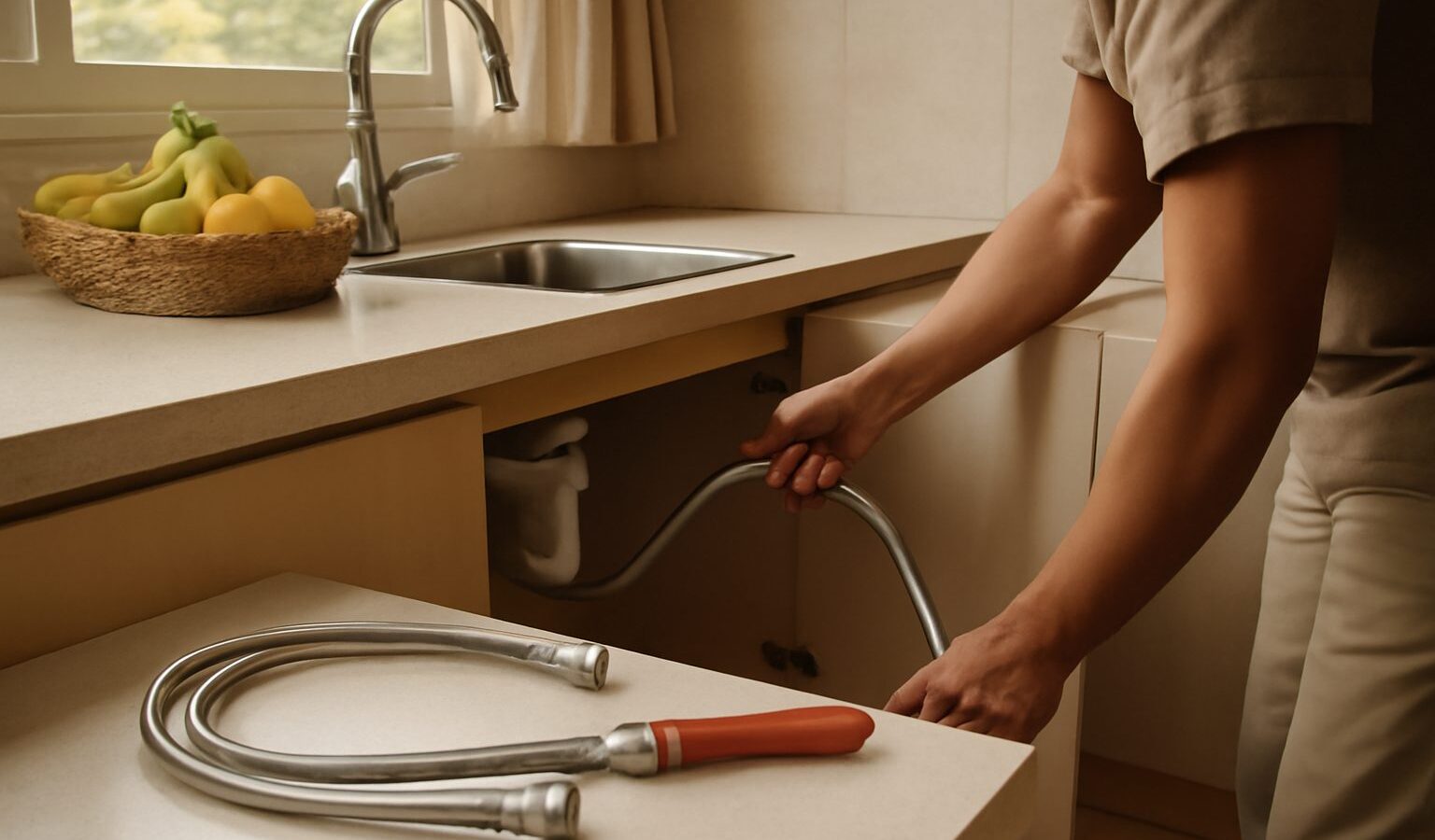 How to Replace a Flexible Hose Under the Sink