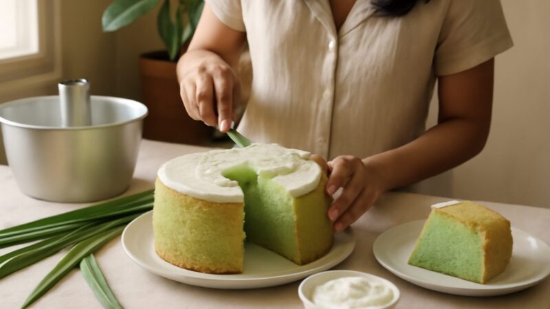 How to Make Pandan Chiffon Cake at Home