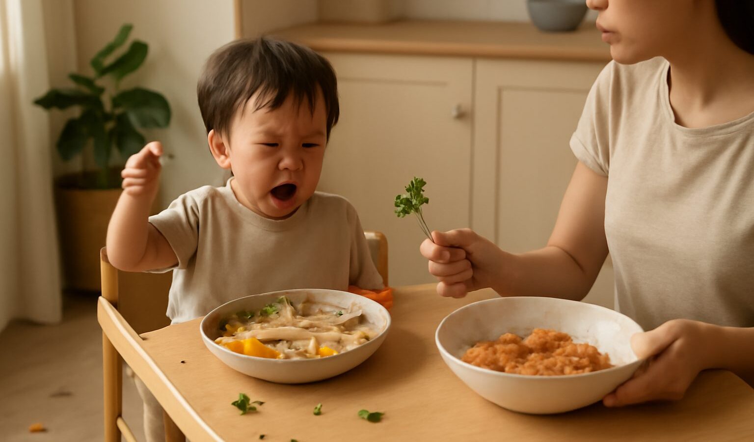 Toddler Mealtime Battles and Food Throwing