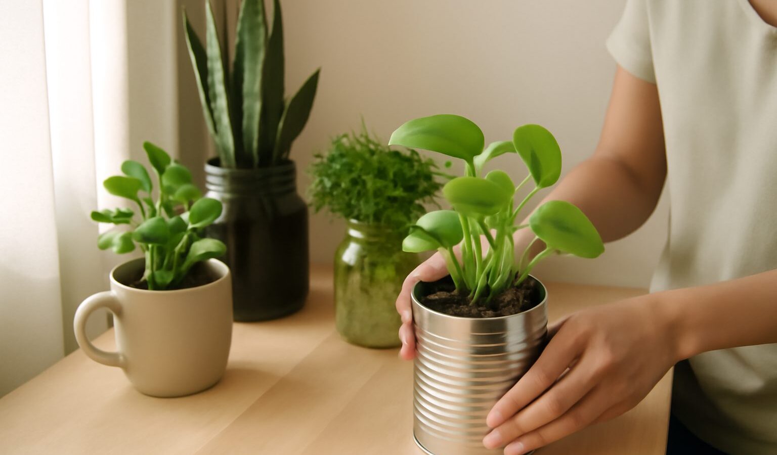 Upcycling Containers for Your Plants