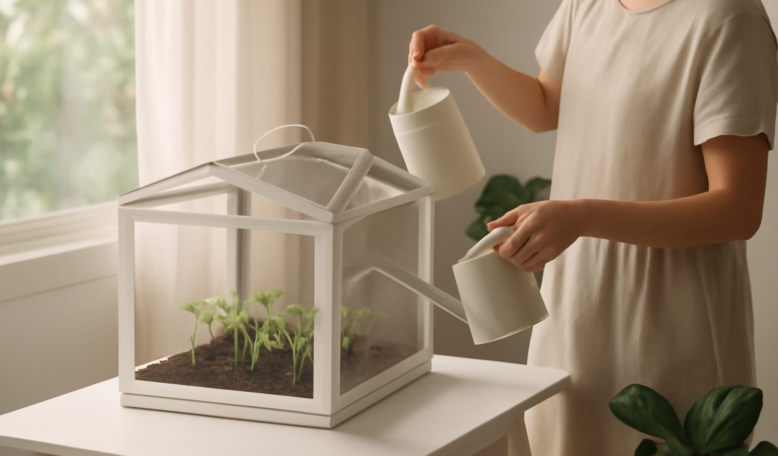 Using a Mini Greenhouse or Cloche