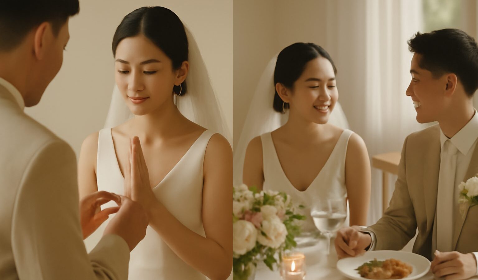 A Two-Part Wedding Ceremony and Reception